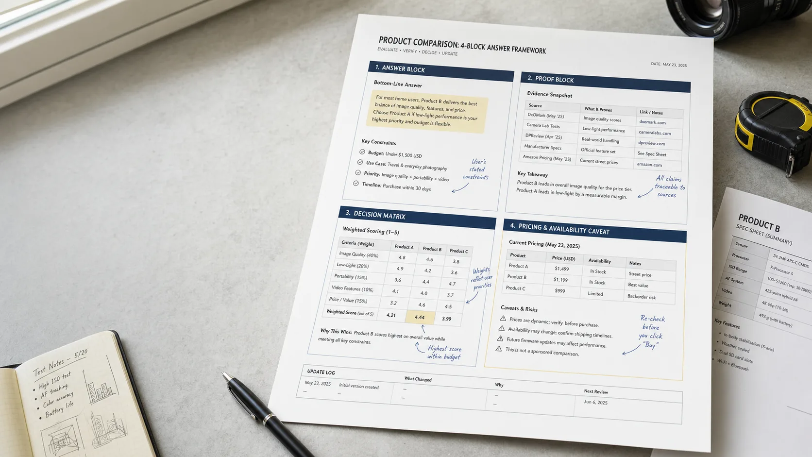 Citation-First Affiliate Pages: A Comparison Template for Google AI Overviews