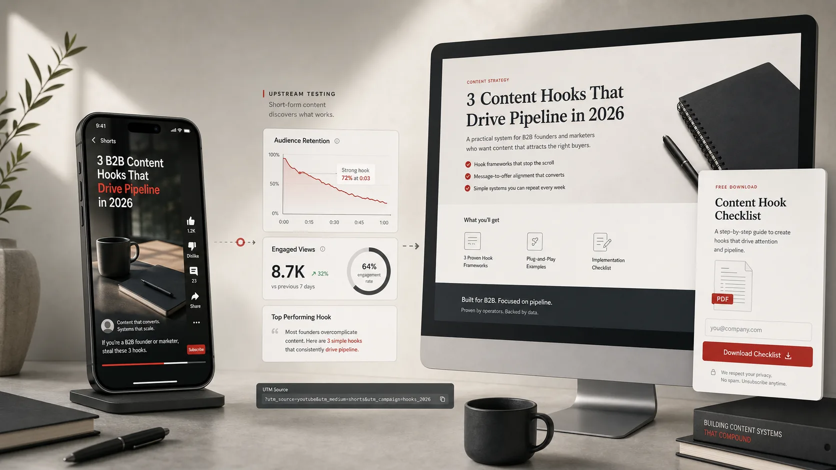 YouTube Shorts to Website Traffic: The 2026 Workflow for Turning Hooks Into SEO Pages